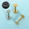 Piercing de Lábio F136 Titânio Cruzado Piercing de Unha Coração Simples Joia Haste de Rosca Interna 6-10mm Haste de Reposição Venda Quente na Amazon