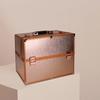 Nuevo estuche portátil de aleación de aluminio para cosméticos, caja de herramientas para tatuajes, bordados, belleza, manicura, caja de almacenamiento plegable con doble apertura, disponible al por mayor.