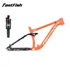 Cuadro FastFish Mountain Softtail Aleación de Aluminio Liberación Rápida Freno de Disco 27.5 pulgadas Amortiguador Cuadro de Bicicleta Todoterreno