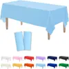 Estilo Escandinavo 137*183 Mantel Desechable de Pe Estilo Picnic Camping Impermeable y a Prueba de Aceite Mantel Desechable Mantel de Color Puro