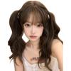 Peluca transfronteriza para mujer, cabello largo, onda grande, cabello largo y rizado, cobertura completa para la cabeza, peluca lolita para mujer, peluca natural realista, cobertura