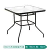 Mesa Dobrável Externa Pequeno Apartamento Simples Comer Mesa de Jantar para Casa Cadeiras Mesa Portátil para Barraca Mesa Redonda Quadrada de Vidro