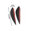 Modificación de coche universal parachoques adhesivo antiarañazos adhesivo anticolisión patrón de fibra de carbono Spoiler de luna cuchilla de viento envolvente grande cuchilla curva