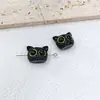 Colgante de Cabeza de Gato con Cuentas DIY Accesorio para el Cabello Cadena para Teléfono Pulsera Llavero Accesorio Cabeza de Gato Acrílica con Ojos Heterocromáticos