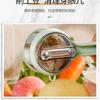 Pelador de Frutas con Caja de Almacenamiento, Cuchillo Pelador de Grado Alimenticio, Contenedor de Almacenamiento Anti-Salpicaduras, Pelador Creativo, Herramienta para Pelar