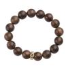 Pulseira de Madeira de Ágar de Bornéu Doze Signos Benmingfo Pulseira de Transferência Segura Contas Masculinas e Femininas Presente de Ano Novo
