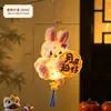 Linternas del Festival de Medio Otoño Estilo Antiguo Conejo Linternas de Mano de PVC Linternas de Mano Brillantes para Niños Linternas de Medio Otoño DIY Venta al por Mayor para Vendedores Ambulantes