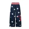 Marca de Moda Retro Americana Diseño de Estrella de Cinco Puntas Pantalones Casuales de Moda Pantalones Deportivos de Chándal de Moda Sueltos Ropa de Calle Hip Hop Pantalones de Pierna Ancha