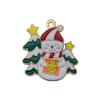 Mix 56 Gota de Natal Óleo Liga DIY Jóias Acessórios Papai Noel Boneco de Neve Sino Alce Pulseira Pingente