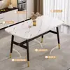 Mesa y sillas de comedor para el hogar, mesa de comedor de combinación simple para apartamentos pequeños, mesa de comedor para apartamento de alquiler, mesa rectangular minimalista, mesa de comedor comercial
