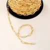 Versión coreana al por mayor de cadena de metal accesorios de joyería semiacabados material hecho a mano diy cadena para collar pulsera pendientes