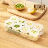 Caja de Almacenamiento para Cebolletas, Jengibre, Ajo, Chile y Cilantro; Caja de Preparación Específica para Cocina para Congelar y Almacenar Cebolletas