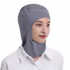 Gorro interior elástico de grado alimenticio, gorro protector transpirable de seda helada, unisex, blanco, adecuado para talleres de fábrica