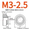 Tuerca remachable de acero al carbono galvanizado Tuerca remachable dentada Placa de presión S-M2M2.5M3.5M4M5M6M8M10M12
