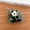 Copyright panda-flor caricatura decorativo regalo clip sellador clip para notas clip de PP estudiante lindo 2 yuanes pequeño negocio