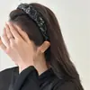 Diadema Trenzada de Malla Super Hada Sensación de Alta Gama Diadema Trenzada Pequeña con Cuentas Florales Pinza para el Cabello Superior de Calavera Presionando el Cabello Adorno para el Cabello