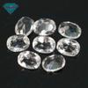 Huagang gema em forma de ovo branco topázio gema pedra nua atacado oval natural topázio topázio jóias
