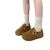 Sapatos Birkenstock com Solado Grosso, Aumentadores de Altura, Totalmente Cobertos, Sapatos Femininos 2026, Novos de Outono, Slip-on, Sapatos Únicos Birkenstock, Mocassins