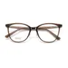 Armações de Óculos Modernas Retrô Exquisitas Ultraleves de Acetato com Logo Estiloso, Adequadas para Lentes de Grau, Atacado do Fabricante