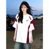 Camiseta de Manga Corta de Algodón Puro de Peso Pesado, Estilo Niche para Viajeros, para Hombres y Mujeres, Diseño Holgado de Verano, Top Casual de Moda Ajustado, Estilo Ins