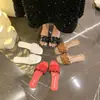 Sandalias Planas Elegantes con Punta Abierta y Diseño Hueco sin Cierre para Mujer, Nuevo Estilo Coreano Verano 2025 Sandalias de Playa para Vacaciones Inspiradas en Chanel