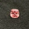 Gema suelta de zafiro Padparadscha cultivado en laboratorio, cabujón, zafiro sintético producido usando el método Tila