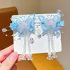 Pasador de Mariposa con Borla Fresco de Verano para Niños, Accesorio para el Cabello Estilo Chino Tradicional para Niñas, Adorno para el Cabello de Estilo Antiguo para Bebé, Accesorio para Disfraz Antiguo