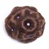 Peluca Cabello de Mujer Nueve Flores Pinza para Agarrar Bolsa de Pelo Accesorios para el Cabello Disco de Cabello Moño Bolas de Carne para la Cabeza Círculo para el Cabello Peinado de Vestido Antiguo