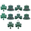Hoja Hierba Irlandesa Accesorios de Joyería DIY Sombrero de Hierba de la Suerte Llavero Pulsera Pendientes Colgante Colgante de Buena Suerte
