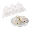Spot do Fabricante Kit com 6 Peças Coelhinho Suplemento Alimentar para Bebê Bolo Cozido no Vapor Mold para Sobremesas Assadas em Alta Temperatura Pudim de Creme Fabricação de Confeitaria