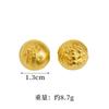 Cuentas de Buda de oro de Vietnam, mantra de seis palabras, accesorios de joyería de estilo chino antiguo, moneda de cobre hueca de amor, suministro directo de fábrica