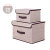 Caja de Almacenamiento de Tela para Ropa y Ropa Interior Juego de Dos Piezas, Caja de Almacenamiento Plegable No Tejida a Prueba de Polvo, Esencial para la Organización del Dormitorio