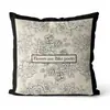 Funda de Almohada Floral de Lujo Ligero Estilo Francés para Sofá y Cabecero de Cama del Hogar, Cojín Blanco y Negro, Venta al por Mayor de Cojines para Sofá de Sala de Estar