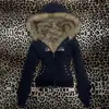 Sudadera con capucha de invierno cálida estilo Harajuku, nuevo diseño con cuello de pelo, estilo retro Y2K, corte ajustado, cárdigan estilo "chica picante" igual al de Instagram