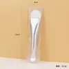 Pincel para máscara facial com espátula Ferramenta de beleza DIY Pincel de maquiagem cabeça macia raspador de silicone máscara de argila base pincel macio