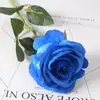 Guau Terciopelo Simulado Personalizado Rosa Individual Decoración de Pared de Flores Casera Boda Día de San Valentín Pared de Flores en Cascada Roja Mano