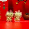 Item popular: "Fique Rico Instantaneamente" pingente de celular de pônei dourado, pequeno acessório Hello Kitty em ouro puro 999, brinde promocional