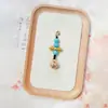 Nuevo Estilo Año del Caballo Estilo Chino Tíbet Borla Colgante Pequeño Cadena para Teléfono Encanto para Bolso DIY Brocado Song Accesorio Decorativo Pequeño