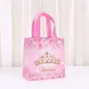 Bolsas de Tela No Tejida Serie de Princesas de Dibujos Animados Transfronterizas Bolsas Tote para Dulces de Fiesta y Regalos Bolsas para Empaquetar Regalos Festivos Bolsas de Regalo