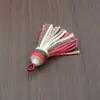 Borlas de fio de algodão com céu estrelado tingido em degradê, pingentes coloridos de fio de algodão feitos à mão, acessórios para Hanfu, decorações para pendurar em carro e bolsa