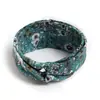 Diadema Bohemio Ins Versátil Elegante Nudo Cruzado Diadema Deportiva de Yoga Estampada Versión Ancha para Mujeres con Coronilla Alta