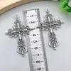 Acessórios para Joias DIY Estilo de Rua Americano Retrô Hip-Hop Corrente de Suéter Personalizada Pingente de Colar Cruz Diamante Vermelho Azul Preto