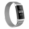Pulseira de Metal Milanesa de Aço Inoxidável Magnética Forte para Smart Bracelet Fitbit Charge 3/4