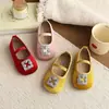 Zapatos de piel para niña 2026 primavera y otoño nuevos zapatos de ballet tipo princesa para niños mayores, zapatos sencillos de suela blanda negros