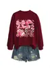 Amazon eBay Estación Independiente Moda Casual Versátil para Mujer Animadora Cuadros Lazo Sudadera Deportiva Comercio Exterior