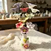 Flores de Cerâmica Jingdezhen Alta Temperatura Feitas à Mão Flores de Simulação Flores Preservadas Ornamentos Decorativos Vasos Buquês Presentes de Dia das Mães