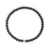 Pulseira de Prata Tailandesa 925 com Ágata Azul de Areia Obsidiana Fina para Homens e Mulheres Simples Versátil Presente para Namorada