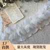 En Stock de Fábrica Falda de 7 cm de Doble Capa con Adorno de Encaje en el Dobladillo y los Puños Ropa Lolita para Mujer Accesorios de Volantes