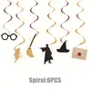 Pratos de Papel, Copos de Papel, Guardanapos de Papel, Toppers de Bolo e Decorações Mágicas de Halloween de Aniversário Temáticas de Harry Potter para Festas Transfronteiriças