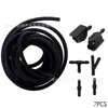 Bico pulverizador 4 vias para caminhão bico lavador de para-brisa de carro bico pulverizador de braço 8mm 9mm ajuste bico de água quatro olhos